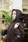 ASALET TAŞ İŞLEMELİ ABAYA TAKIM 649 KOD