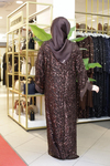 ASALET TAŞ İŞLEMELİ ABAYA TAKIM 649 KOD