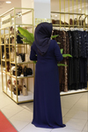 BEY522 KOD TAŞLI KREP ABİYE ELBİSE