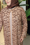 BEY701 KOD TAŞLI ABAYA TAKIM