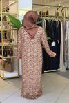 BEY701 KOD TAŞLI ABAYA TAKIM