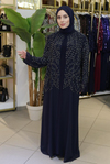 BEY805 CODE STEIN GEDRUCKT ABAYA ANZUG