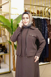 CEPKENLİ KETEN ELBİSE 9102 KOD