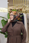ÇİÇEK DESEN ARMİNE SAF İPEK EŞARP 9603/31 KOD