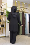 ÇİÇEK TAŞ BASKILI PANTOLONLU TAKIM TS5212 KOD