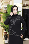 ÇİÇEK TAŞ İŞLEMELİ ELBİSE 5116 KOD