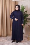 2520 CODE DOUBLE SLEEVE STONE EMBROIDERY ABAYA