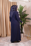 2520 CODE DOUBLE SLEEVE STONE EMBROIDERY ABAYA