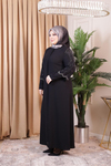 2521 CODE SEASHELL STONE EMBROIDERED ABAYA