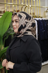 GEOMETRİK DESEN ARMİNE SAF İPEK EŞARP 9614/08 KOD
