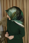 GEOMETRİK DESENLİ ARMİNE SAF İPEK EŞARP 8830/31 KOD