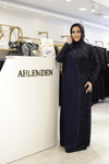 3185 KOD KENDİNDEN PUL DETAYLI ELBİSE