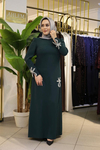 3503 CODE CRYSTAL STONE STAR EMBROIDERED DRESS
