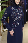 NAKIŞ PULLU ELBİSE 5247 KOD