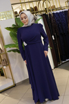 ÖNÜ DRAPELİ ELBİSE 5701 KOD