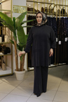 PİLE DETAYLI KUPRA PANTOLONLU İKİLİ TAKIM 2714 KOD