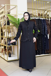 PLİSE GARNİLİ TAŞLI CEKET ELBİSE 3511 KOD
