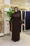PUL DESENLİ ABİYE ELBİSE 754 KOD