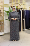PUL DESENLİ ABİYE ELBİSE 754 KOD