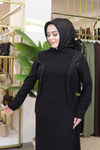 PUL DETAYLI TAŞLI ELBİSE 7216 KOD