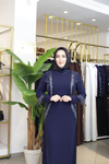 PUL DETAYLI TAŞLI ELBİSE 7216 KOD