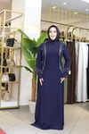 PUL DETAYLI TAŞLI ELBİSE 7216 KOD