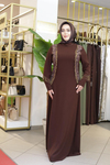 PUL DETAYLI TAŞLI ELBİSE 7216 KOD