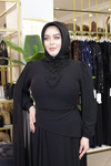 PÜSKÜL TAŞLI ABİYE ELBİSE 5011 KOD