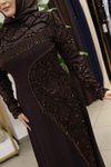 SALKIM TAŞLI KREP ELBİSE 3368-1 KOD