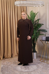 SALKIM TAŞLI KREP ELBİSE 3514 KOD