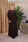SALKIM TAŞLI KREP ELBİSE 3514 KOD
