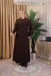 SALKIM TAŞLI KREP ELBİSE 3514 KOD