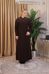 SALKIM TAŞLI KREP ELBİSE 3514 KOD