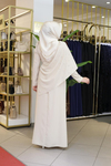 0055 KOD SAWOROSKİ PELERİN DETAYLI ELBİSE