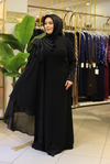 SR5101 OMUZ DETAY SWAROSKİ TAŞLI ELBİSE