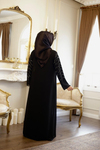TAŞ BASKILI ŞİFON ABAYA TAKIM 7129 KOD
