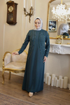 3410 KOD TAŞ İŞLEMELİ ESTEL ELBİSE