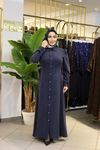 YAN BAĞCIKLI KUPRA GÖMLEK ELBİSE 26510 KOD