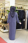 YAN BAĞLAMA DETAYLI KUPRA ELBİSE 2696 KOD