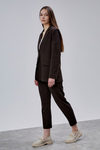 Acı Kahve Kruvaze Regular Blazer Takım