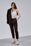 Acı Kahve Kruvaze Regular Blazer Takım