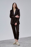 Acı Kahve Kruvaze Regular Blazer Takım