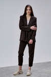 Acı Kahve Kruvaze Regular Blazer Takım
