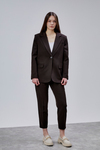 Acı Kahve Kruvaze Regular Blazer Takım