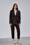 Acı Kahve Kruvaze Regular Blazer Takım