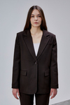 Acı Kahve Kruvaze Regular Blazer Takım