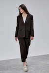 Acı Kahve Kruvaze Regular Blazer Takım