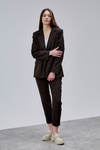 Acı Kahve Kruvaze Regular Blazer Takım