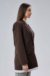 Acı Kahve Oversize Uzun Blazer Ceket