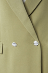 Açık Haki Oversize Dokuma Blazer Ceket